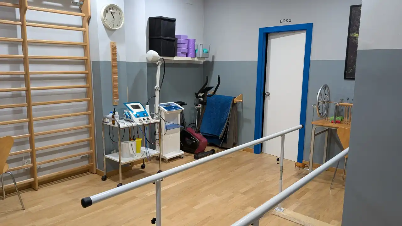 Zona de gimnasio y rehabilitación